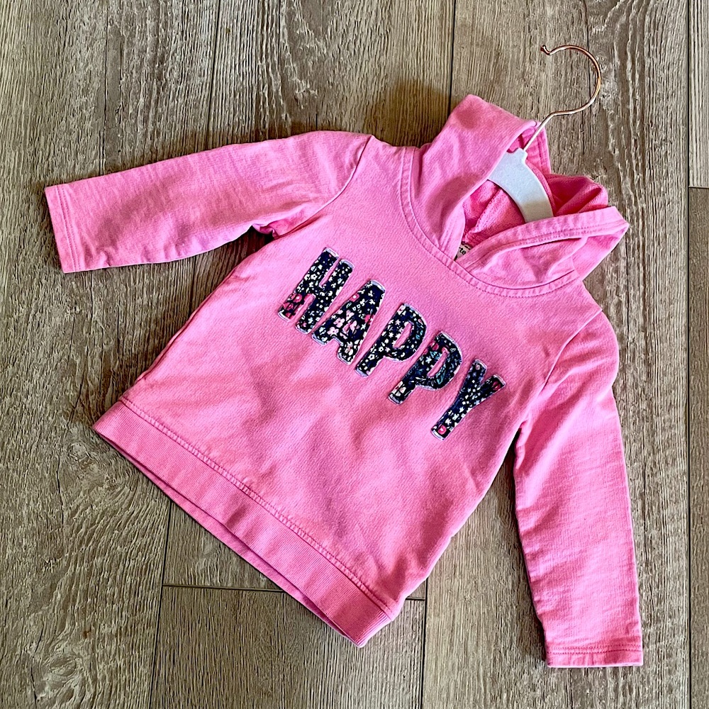 Carter’s Happy hoody graphic floral sweatshirt